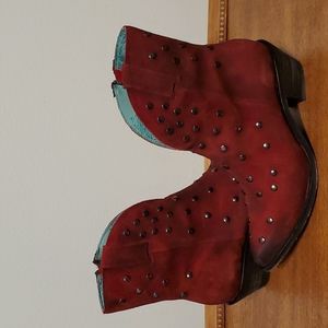 Corral red studded boots